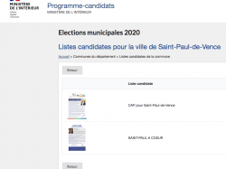 Municipales 2020 : Mise en ligne des professions de foi