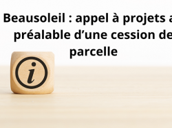 Beausoleil : appel à projets au préalable d'une cession de parcelle 