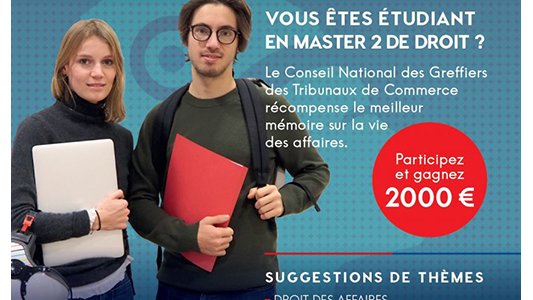 8ème édition du Prix des Masters, étudiants en Master 2 de droit, à vous de jouer !