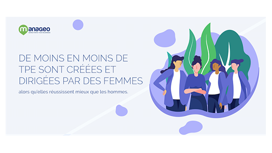 Baromètre Manageo 2018 : de moins en moins de TPE sont créées et dirigées par des femmes alors qu'elles réussissent mieux que les hommes !