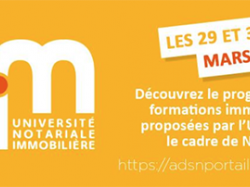 Université Notariale Immobilière 2018 (UNIM) du 28 au 30 mars à Opio