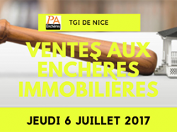 TGI NICE : Les ventes aux enchères immobilières du jeudi 6 juillet