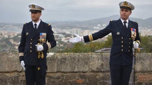 Le capitaine de frégate Guillaume Egret, commandant du Tourville