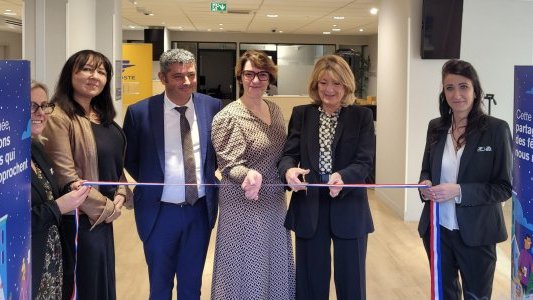 Inauguration du bureau de poste de Nice-Magnan modernisé 