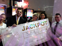 Jackpot exceptionnel de 346.140€ au Casino Barrière Menton !