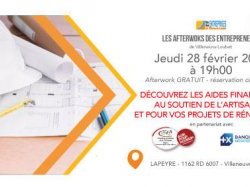 Artisans & Particuliers, le CEVL vous invite à un afterwork pour découvrir les solutions de financement pour vos projets de rénovation 