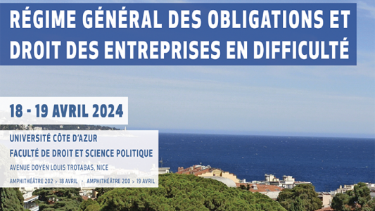 Colloque CERDP : Régime général des obligations et droit des entreprises en difficulté