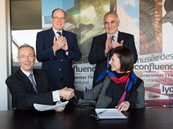 Monaco : un partenariat renforcé en faveur de la baleine du musée des Confluences de Lyon