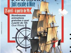 Arrivée de l'Hermione 2018 à Nice Mercredi 25 avril 2018 à 8h45 !!!!