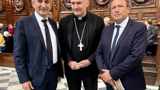 François de Canson inaugure le choeur restauré de la Basilique royale de Saint-Maximin