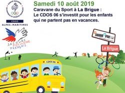 Pour son étape à La Brigue, la Caravane du Sport s'investit aussi pour les enfants qui ne partent pas en vacances !