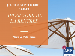 Afterwork de rentrée du bureau de l'AFJE de Nice 