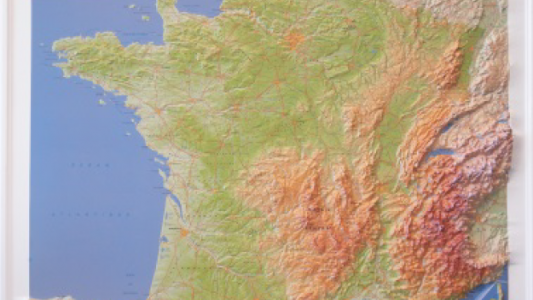 L'IGN sort la nouvelle carte Relief de la France