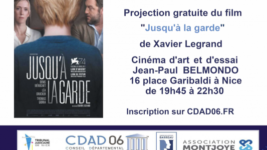 Nuit du droit 2023 : Ciné débat autour du film « Jusqu'à la garde » à Nice