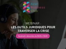 Webinar gratuit : "les outils juridiques pour traverser la crise". Inscrivez-vous 