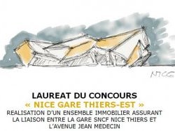 Le projet lauréat proposé par le comité de sélection pour la réalisation de l'ensemble immobilier assurant la liaison entre la Gare SNCF et l'avenue Jean Médecin est l'équipe COMPAGNIE DE PHALSBOURG et les cabinets d'architectures Daniel LIBESKIND et FÉVRIER CARRE.