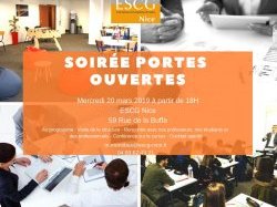 L'ESCG Nice vous invite à sa Soirée Portes Ouvertes le 20 mars