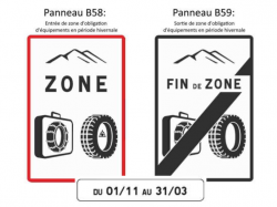 Dès le 1er novembre : Obligation d'équipements de certains véhicules en période hivernale