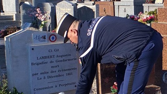 L'ACSPMG rend hommage au gendarme Lambert assassiné en 1851