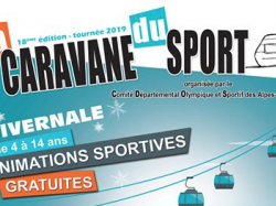 La tournée de la Caravane du Sport démarre dans la Station d'AURON Samedi 2 février 2019