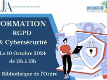 Formation UJA de Nice "RGPD et Cybersécurité"