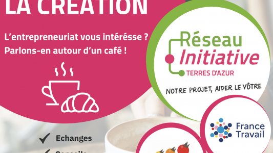 "Petit déj de la création" à Grasse le 10 septembre