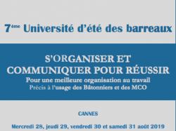 Universités d'été de la Conférence des Bâtonniers à Cannes : inscriptions ouvertes !