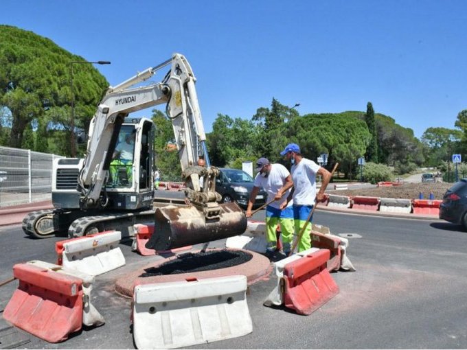 A Fréjus, le giratoire