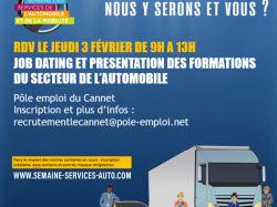 Métiers de l'automobile : jobdating et opportunités de formation le 3 février au Cannet