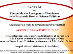 Conférence CERDP : "La laïcité" le 15 novembre 2018 à 17h00