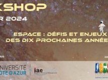 WORKSHOP REA - "Espace : défis et enjeux des dix prochaines années" le 25 janvier à Sophia