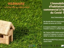 Jour J webinaire : "L'immobilier d'habitation et commercial à l'épreuve du COVID-19"