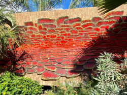 Six étudiants mobilisés pour la restauration d'une fresque dans le Parc de Valrose 