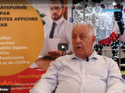 Salon des maires des A-M : Interview de Robert NARDELLI maire de Drap