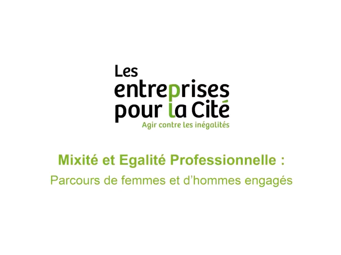 L'égalité professionnelle,