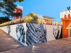 Le Château de Crémat a inauguré sa nouvelle fresque réalisée par l'artiste niçois César Malfi