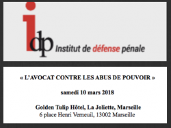 Formation IDP le 10 mars : "L'avocat contre les abus de pouvoir"