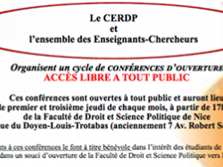 Conférence CERDP - "Les objectifs antagonistes du droit des entreprises en difficulté"