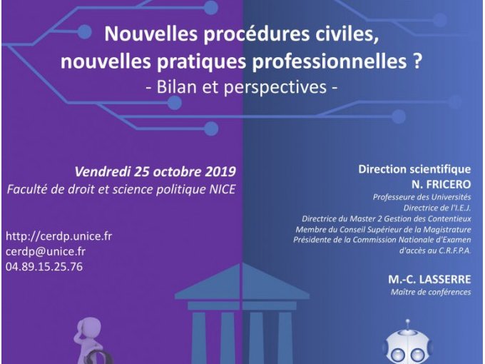 Colloque CERDP : Nouvelle