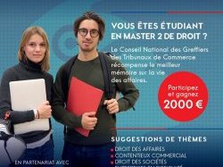 8ème édition du Prix des Masters, étudiants en Master 2 de droit, à vous de jouer !