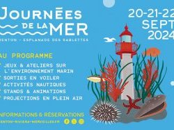 Journées de la Mer 2024 : du 20 au 22 septembre à Menton