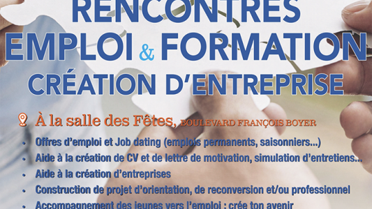 Puget-Théniers : Rencontres de l'Emploi et de la Formation le 6 juin