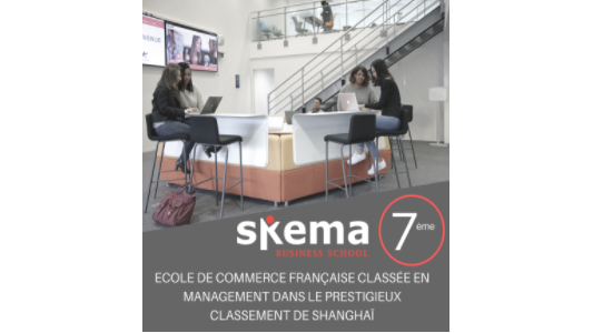 SKEMA entre dans le Classement thématique de Shanghai