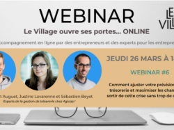 Le réseau Village by CA propose aux startupers des webinars quotidiens à 14h !