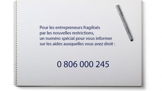 Le numéro spécial d'information sur les mesures d'urgences pour les entreprises en difficulté est effectif