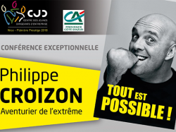 L'aventurier Philippe Croizon invité de THE PLENIERE PRESTIGE du CJD de Nice le 6 juin !