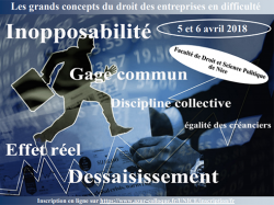 Table ronde et Colloque du CRAJEFE : "Les grands concepts du droit des entreprises en difficulté" les 5 et 6 avril 