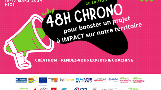 Appel à porteurs de projet ou co-équipiers pour le Créathon "48h chrono pour booster un projet à impact"