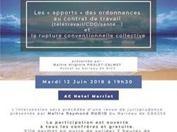 Prochaine réunion de l'Association des Avocats praticiens en Droit Social des A-M le 12 juin !