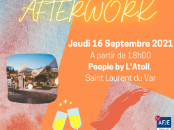 L'AFJE 06 organise un afterwork le Jeudi 16 Septembre 